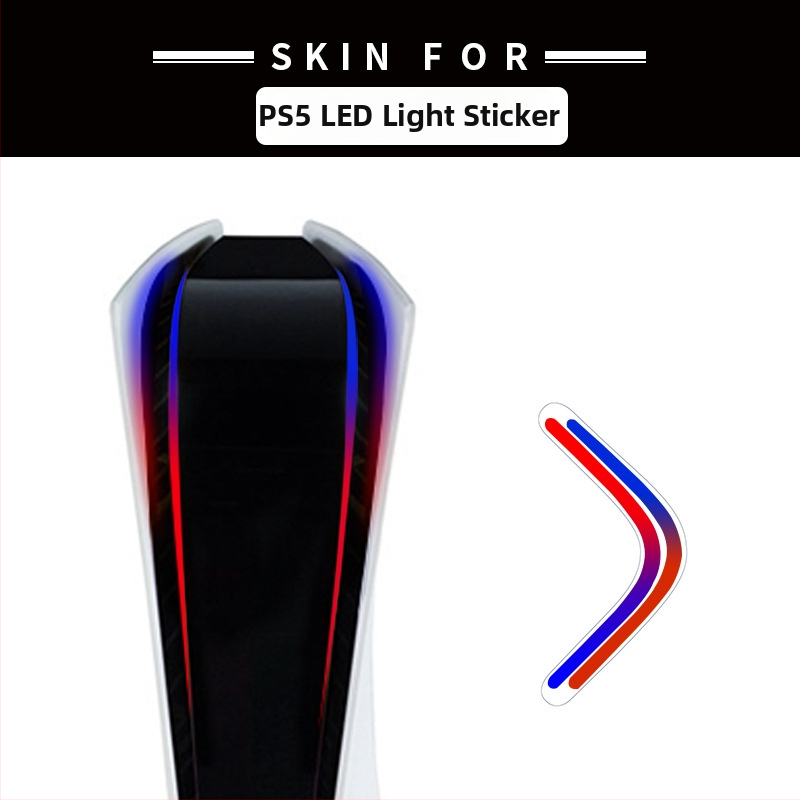 PS5 aizsargfolie LED gaismas joslai — PVC, 0,1 mm biezums, gaismas caurlaidība 0, saderīgs ar PS5