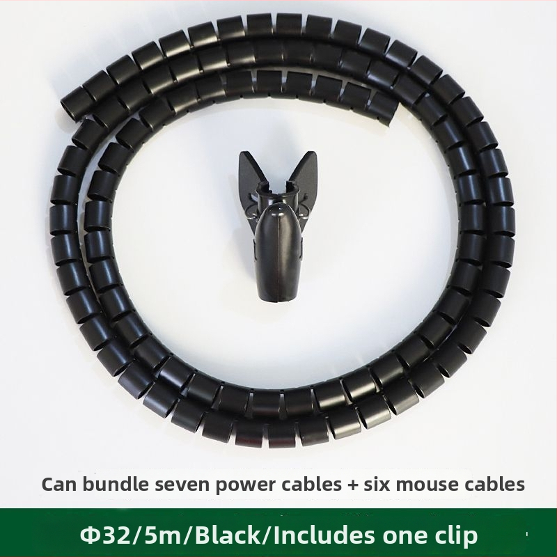 Plastmasas vadu savēršanas caurule ar aizsargājošu kabeli uzglabāšanai un grupēšanai | Stils: Cits | Zīmols: Unique | Kategorija: Cits organizēšanas un putekļu aizsardzības aprīkojums