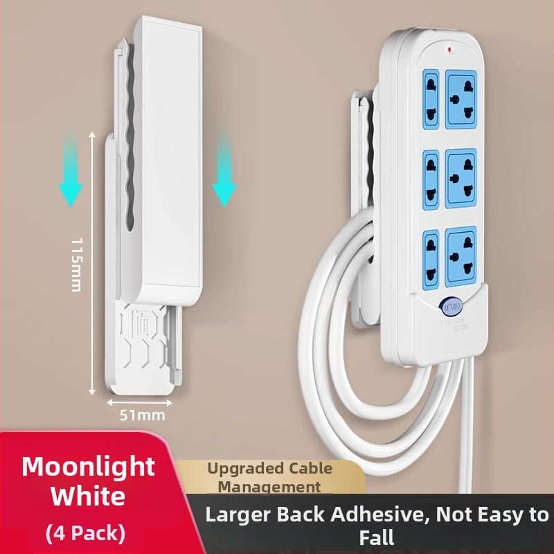 Uz sienas montējams stiprinājums maršrutētājiem un kabeliem, universāls dizains, materiāls: zīda audums, uzstādīšana bez urbšanas