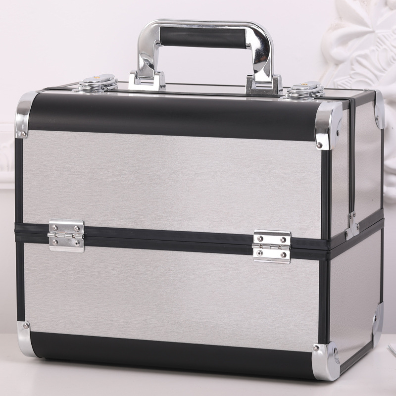 Кутия за татуировъчни инструменти с голям капацитет за грим и маникюр, заключваща се, ABS материал