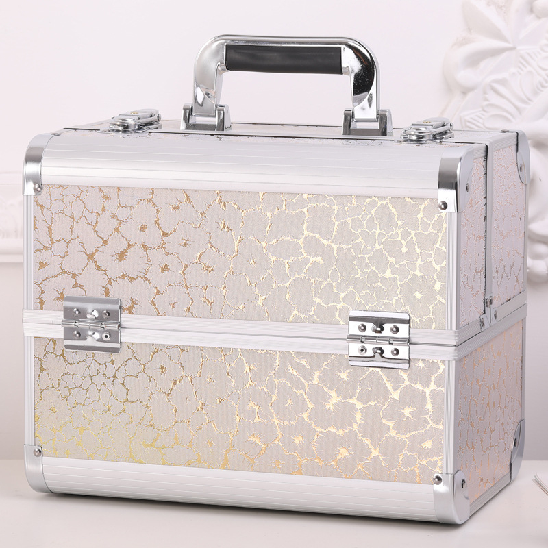 Кутия за татуировъчни инструменти с голям капацитет за грим и маникюр, заключваща се, ABS материал
