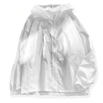 Ultra tenká kapucňová bežecká bunda s UV ochranou, Ice Silk priedušná látka pre leto