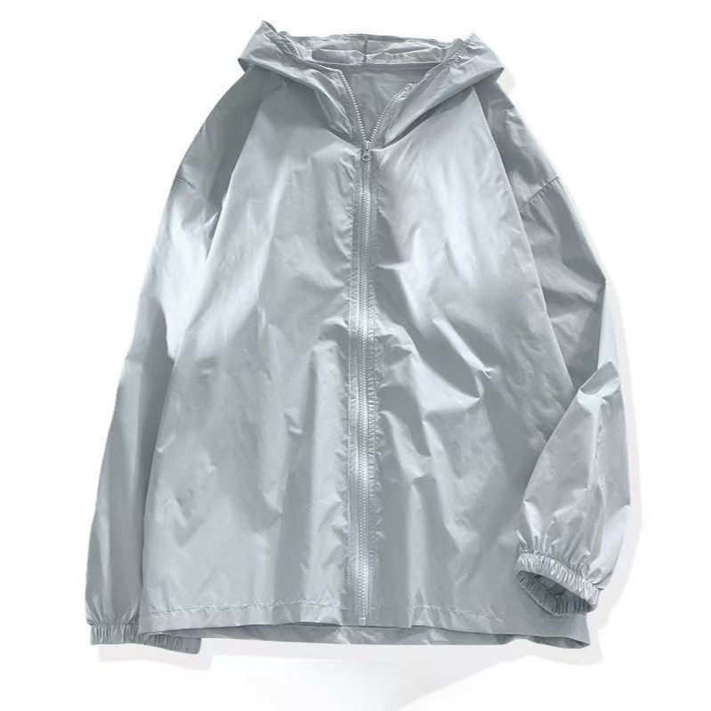 Ultra tenká kapucňová bežecká bunda s UV ochranou, Ice Silk priedušná látka pre leto