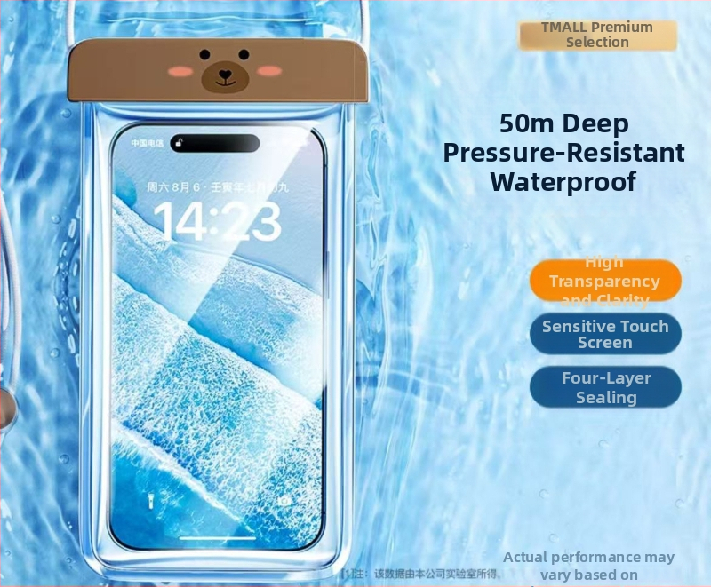 Tenghile vodotesná taška na telefón pre rafting na rieke – TPU materiál, vodotesná látka, unisex