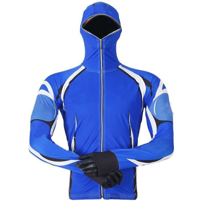 Vīriešu zvejas komplekts no Ice Silk materiāla — elpojošs, ātri žūst, UV aizsardzība, pret odiem, rudens zvejībai