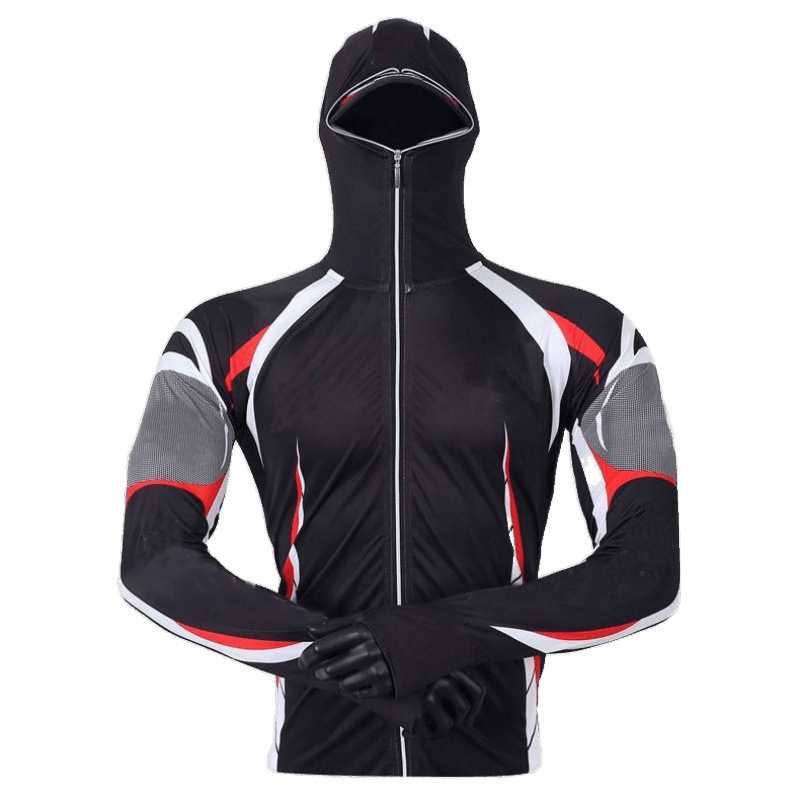 Vīriešu zvejas komplekts no Ice Silk materiāla — elpojošs, ātri žūst, UV aizsardzība, pret odiem, rudens zvejībai