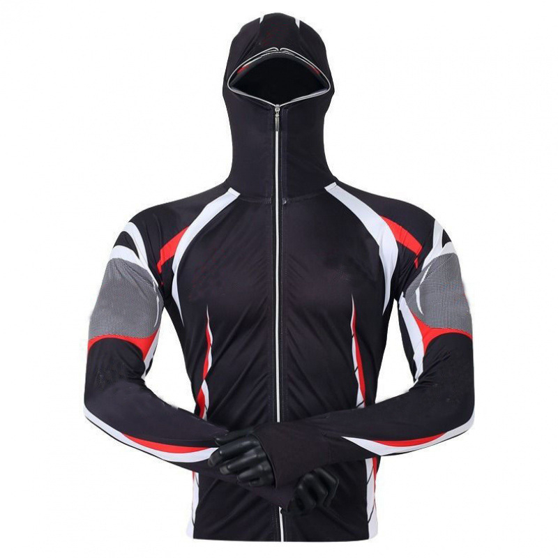 Vīriešu zvejas komplekts no Ice Silk materiāla — elpojošs, ātri žūst, UV aizsardzība, pret odiem, rudens zvejībai