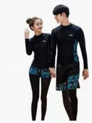 Unisex dvojdielny neoprenový oblek s UV ochranou pre plávanie a šnorchľovanie (Materiál: zmes chemických vlákien; Funkcia: UV ochrana; Vzor: jednofarebný; Sezóna: leto, jar, jeseň, zima; Scenáre: plávanie a šnorchľovanie)