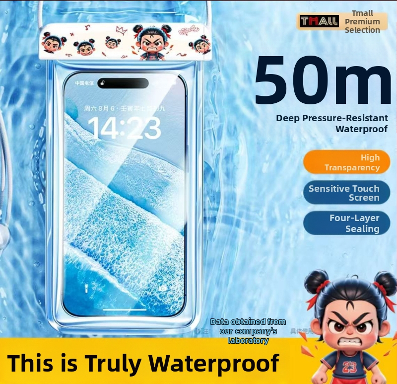 Vodotesná taška na mobilný telefón, TPU materiál, nepremokavá tkanina, štýl: rafting na rieke, značka Tenghile