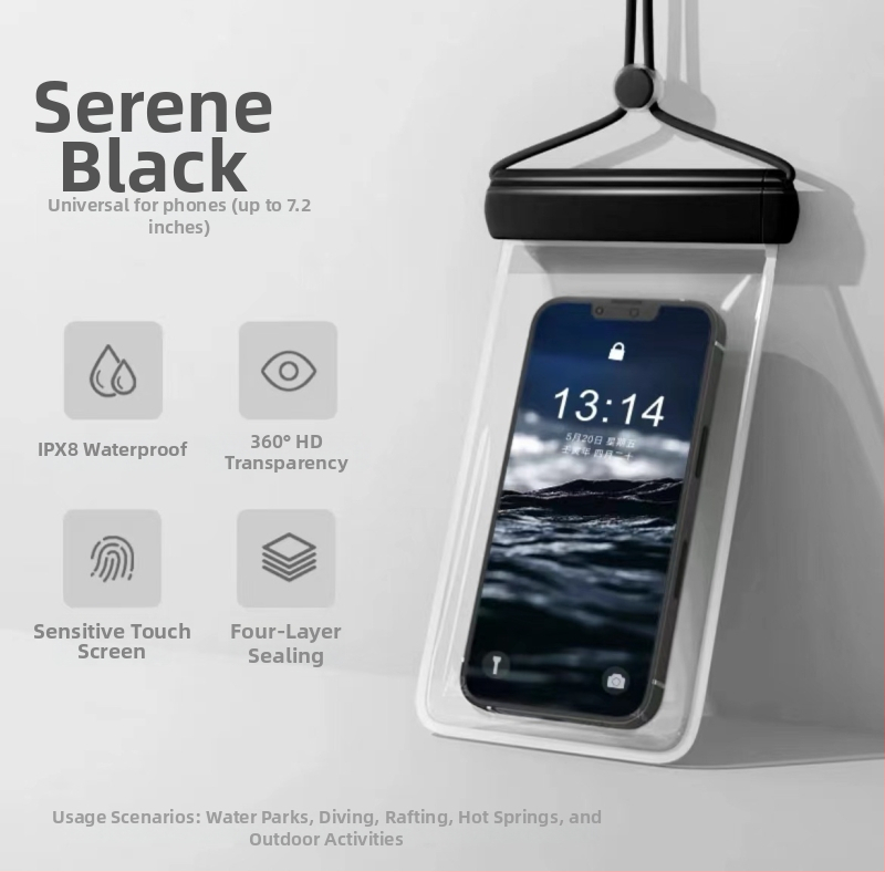 Vodotesná taška na mobilný telefón, TPU materiál, nepremokavá tkanina, štýl: rafting na rieke, značka Tenghile
