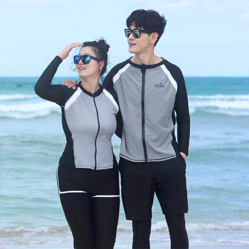 Unisex potápačský oblek s UV ochranou, dlhé rukávy, polyester, vhodný pre všetky ročné obdobia, na plávanie, potápanie a šnorklovanie