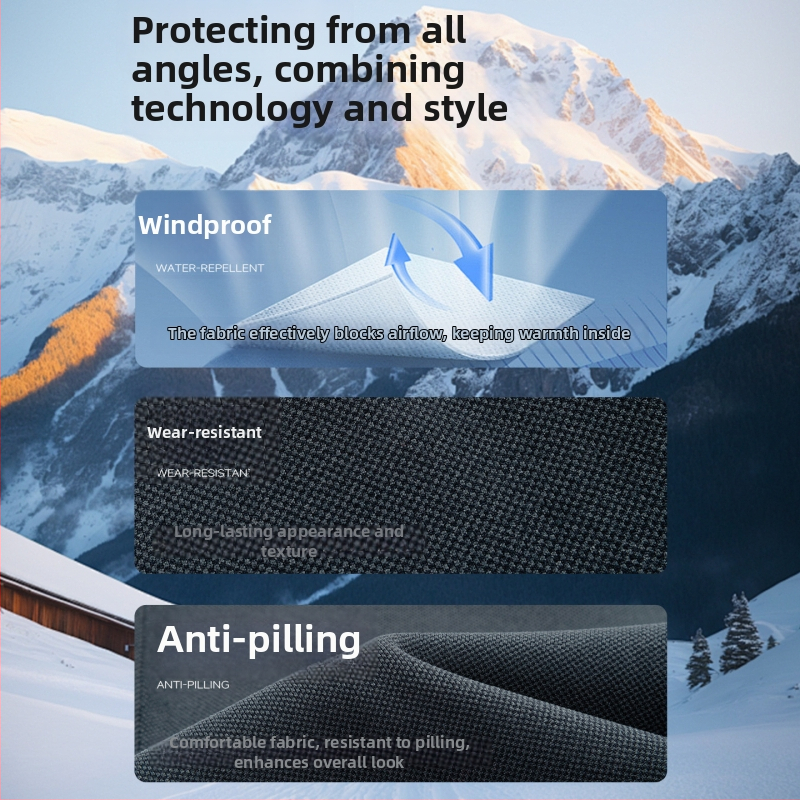 Pantaloni de iarnă pentru bărbați, cu căptușeală fleece, rezistenți la vânt, croială dreaptă, lejeri