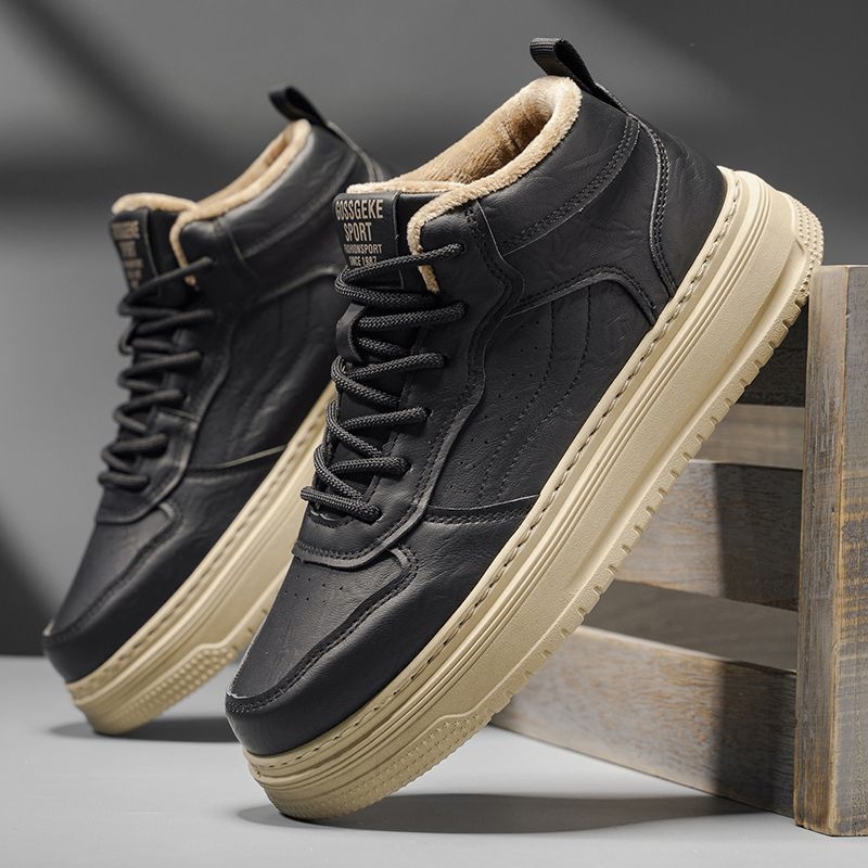 Vīriešu ziemas kurpes ar flīsa oderi, Ultra-Fiber augšpuse, mākslīgā flisa iekšzole, pretslīdēšana, izturīgas, ikdienas