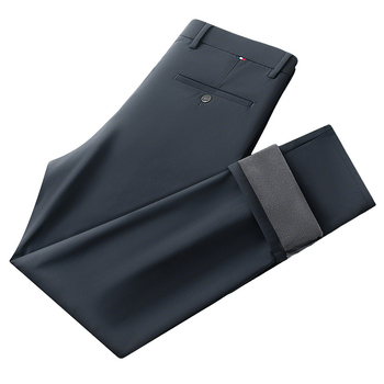 Meeste talvefleecest püksid, sirge lõige, elastne kangas, keskmine vöökoht