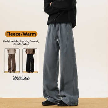 Muške slobodne hlače od fleesa, dvostrani flis, 300 g, model K24088