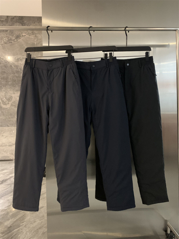 Meeste fleece-vooderdusega grafeniga lõigatud sirged püksid, keskmine vöökoht, igapäevane kandmine, sügis 2025, sünteetiliste kiudude segu