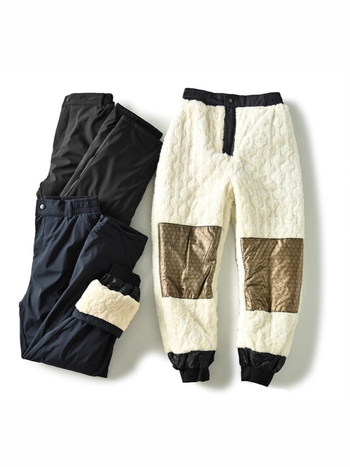 Meeste fleece-vooderdusega grafeniga lõigatud sirged püksid, keskmine vöökoht, igapäevane kandmine, sügis 2025, sünteetiliste kiudude segu