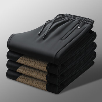 Muške casual hlače s grafenom, zimske tople, ravni kroj, otporne na vjetar i vodu