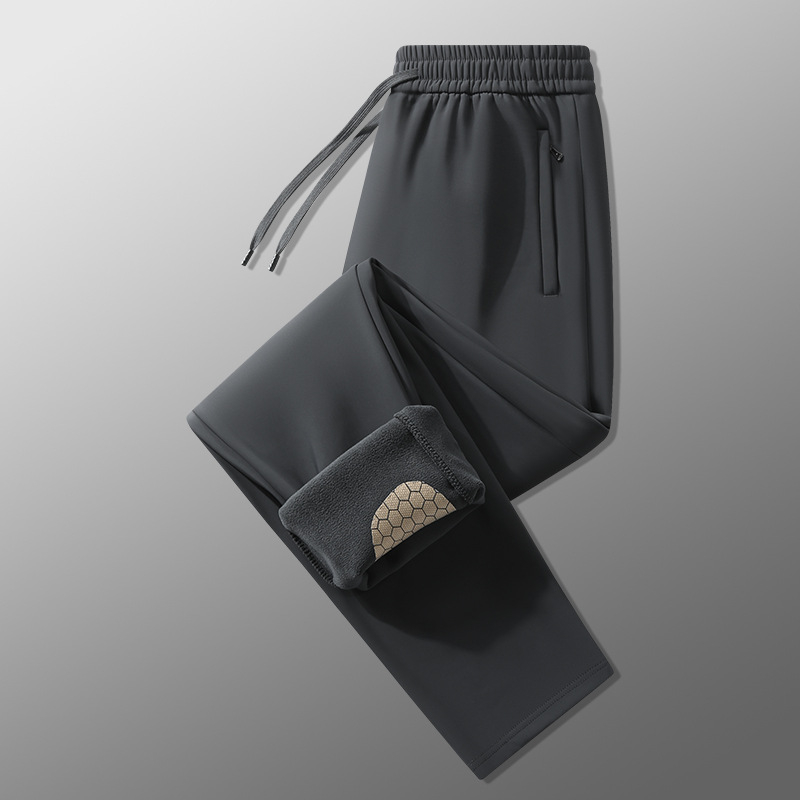 Muške casual hlače s grafenom, zimske tople, ravni kroj, otporne na vjetar i vodu