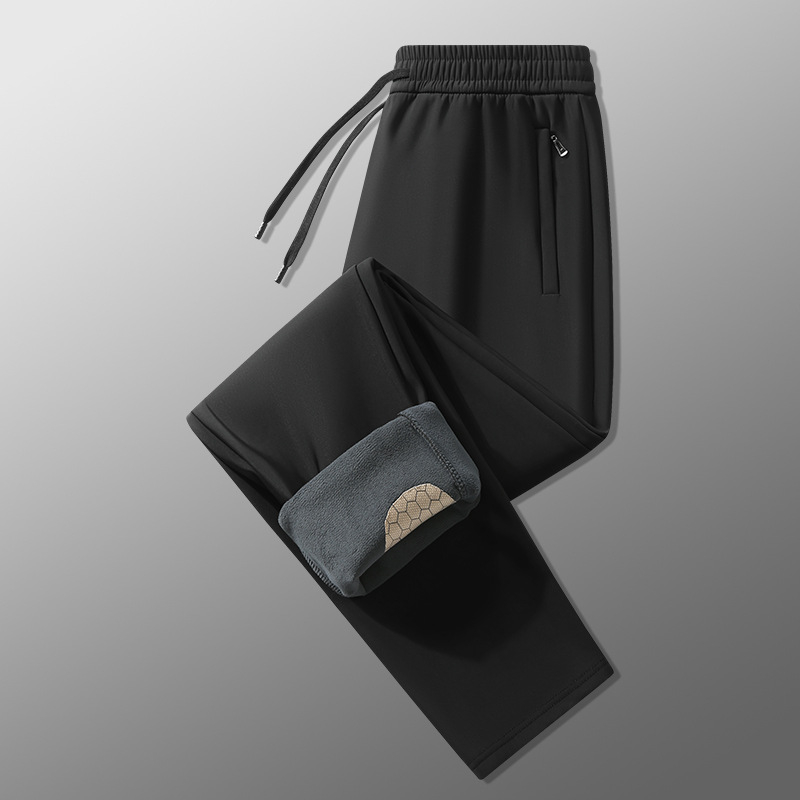 Muške casual hlače s grafenom, zimske tople, ravni kroj, otporne na vjetar i vodu