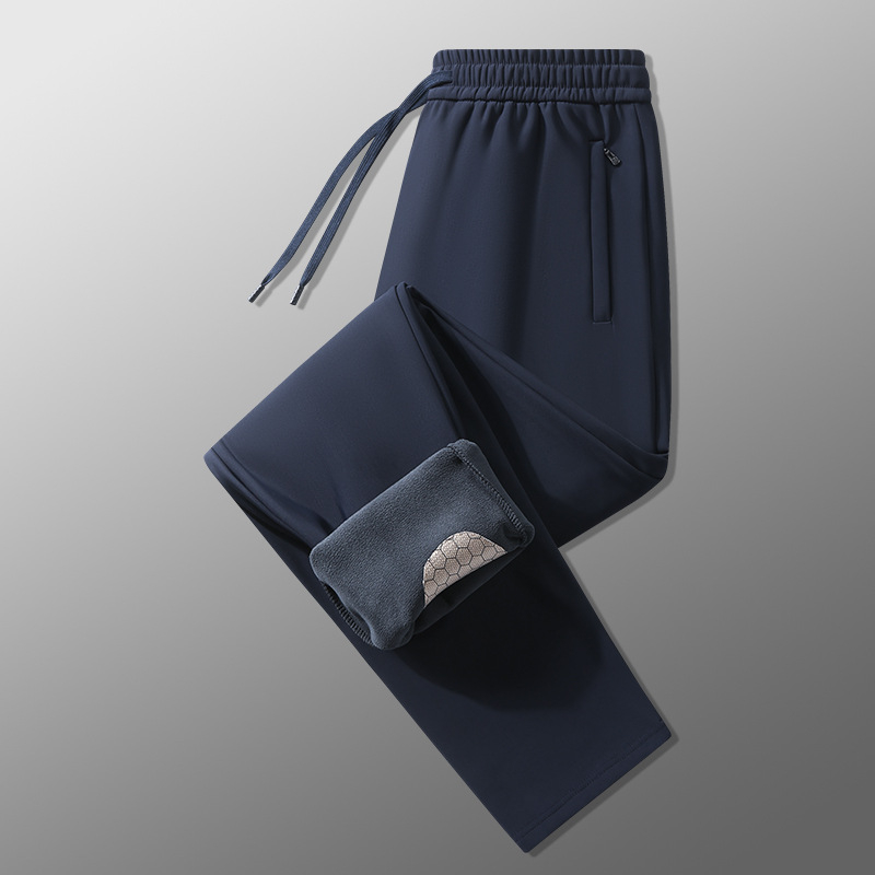 Muške casual hlače s grafenom, zimske tople, ravni kroj, otporne na vjetar i vodu