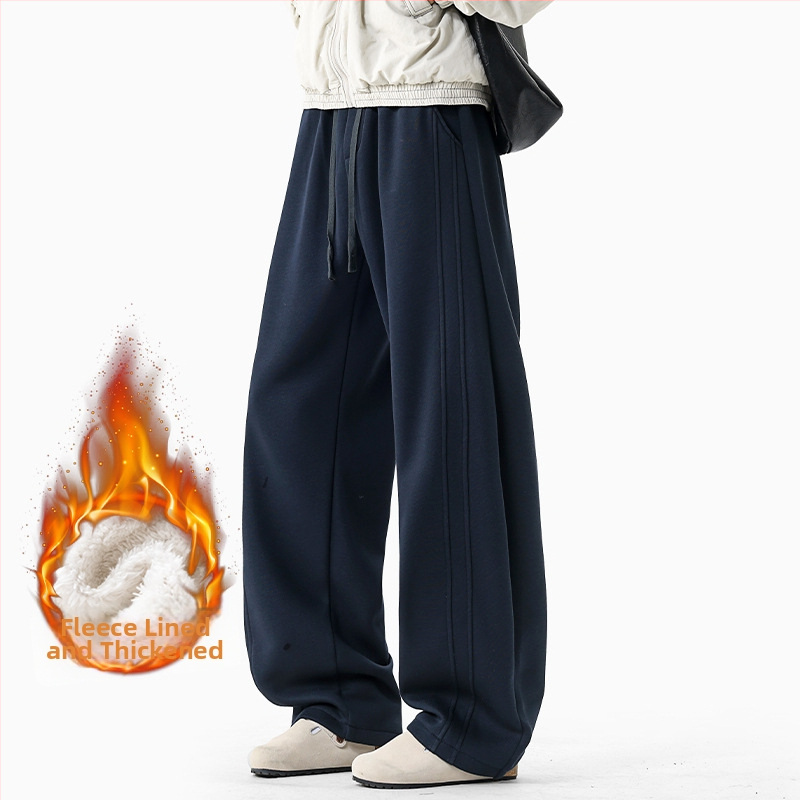 Vīriešu sporta bikses ar taisu piegriezumu un paneļu dizainu, 64% kokvilna, 36% poliesteris