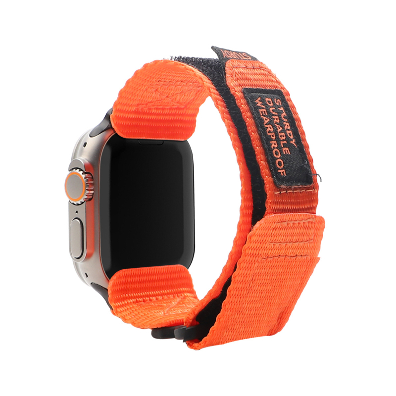 Time Song Nylonový kanvasový pás s Velcro pre Apple Watch — 22 mm rozhranie, 18 g