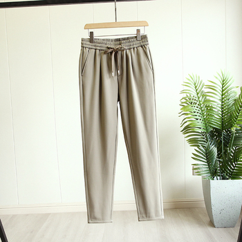 Muške casual hlače — otporne na vjetar, s flis podstavom, ravni kroj, srednji struk, rastezljiva tkanina