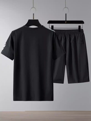 Muški ljetni najlonski T‑shirt set s kratkim rukavima i Five-Minted hlačama