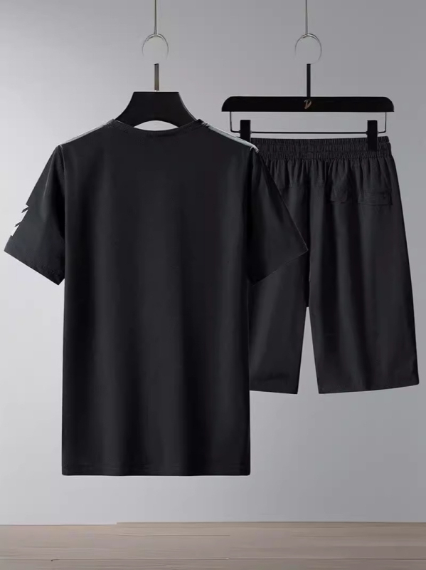 Muški ljetni najlonski T‑shirt set s kratkim rukavima i Five-Minted hlačama