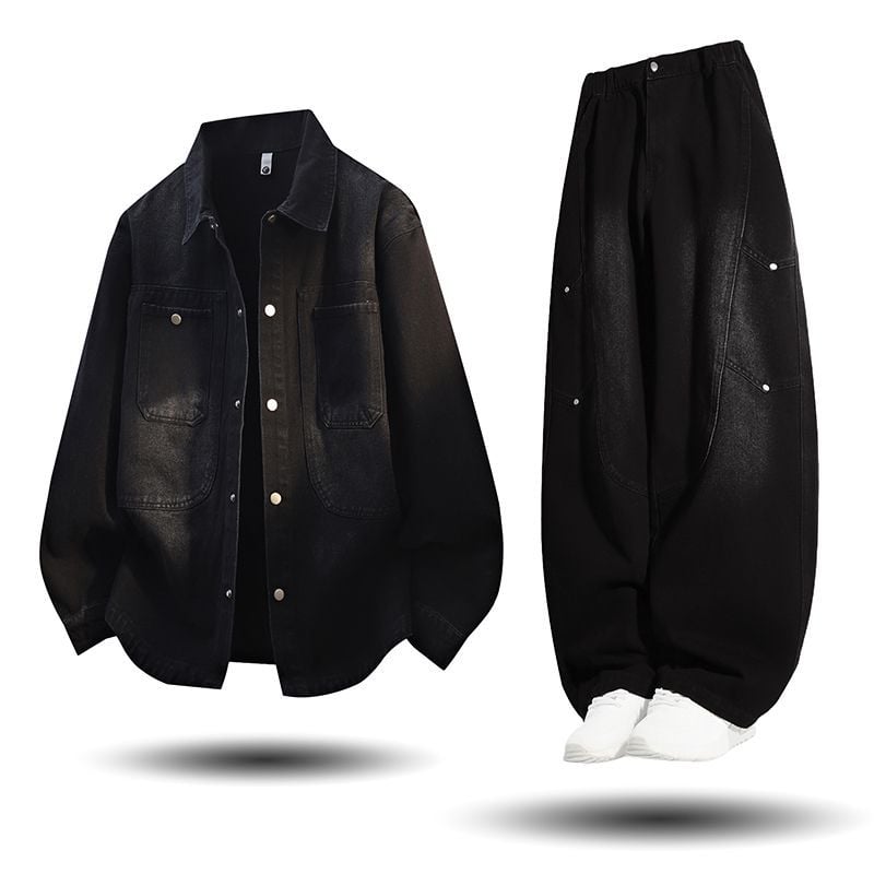 Corduroy švarkas ir kelnių kostiumas, ruduo 2025, Ilgomis rankovėmis, medvilnė