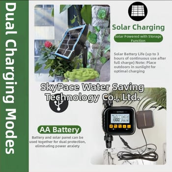 Irrigator inteligent cu alimentare solară, senzor de ploaie, control de la distanță și udare automată