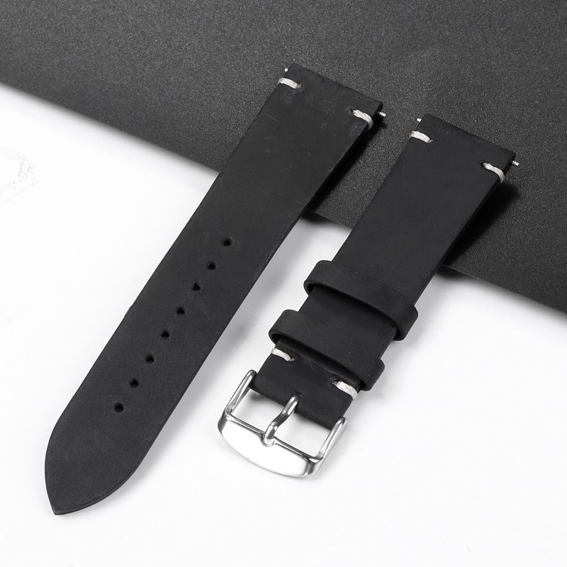 Δερμάτινο λουράκι Huawei ρολογιού, Crazy Horse δέρμα, vintage ρετρό στυλ με επιρροές Λογοτεχνίας και Τέχνης, Άνοιξη 2024 έκδοση