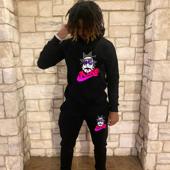 Kapučių megztinio ir kelnių komplektas — poliesterio pluoštas, ilgos rankovės, ilgosios kelnės, megztinis, keturi metų laikai