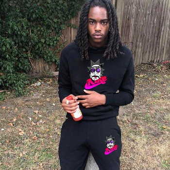 Kapučių megztinio ir kelnių komplektas — poliesterio pluoštas, ilgos rankovės, ilgosios kelnės, megztinis, keturi metų laikai