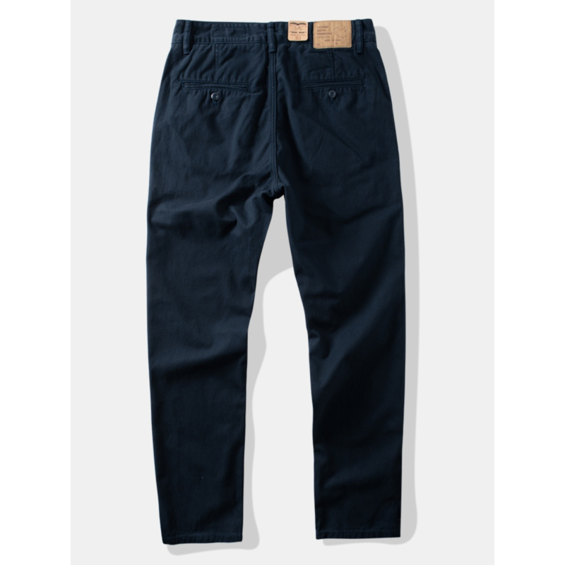 Muške dnevne hlače ravnog kroja, teška bambusova twill tkanina, prozračan materijal, srednji porast struka, zatvarač