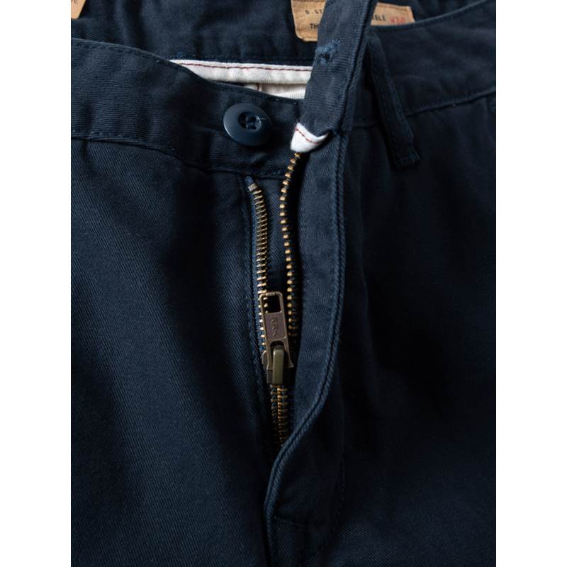 Muške dnevne hlače ravnog kroja, teška bambusova twill tkanina, prozračan materijal, srednji porast struka, zatvarač