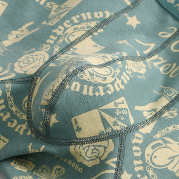 Muške pamučne duge termo hlače s flis podstavom, ultra debeli materijal, cvjetni uzorak, postotak pamuka 90–95%