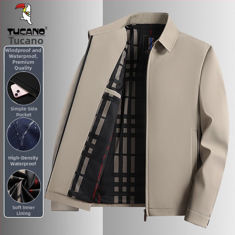 Woodpecker 2025 Kevadine välisjope lappekraeaga, pikkade varrukatega, tõmblukuga, vaba lõikega