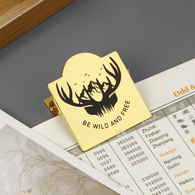 Kelionių dienoraščio klipsas - kvadratinis geležies klips dokumentams, Fang Jiaheng