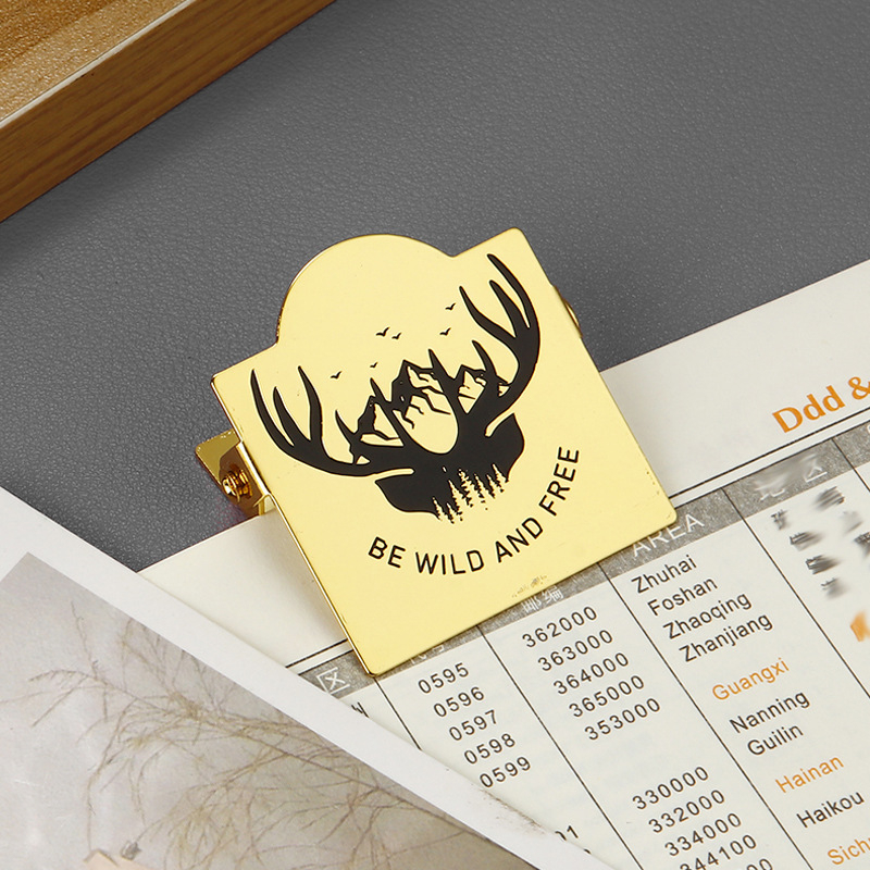 Kelionių dienoraščio klipsas - kvadratinis geležies klips dokumentams, Fang Jiaheng