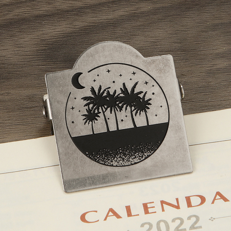 Kelionių dienoraščio klipsas - kvadratinis geležies klips dokumentams, Fang Jiaheng