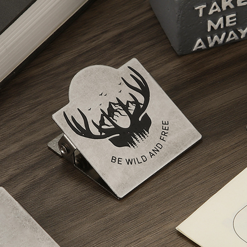 Kelionių dienoraščio klipsas - kvadratinis geležies klips dokumentams, Fang Jiaheng