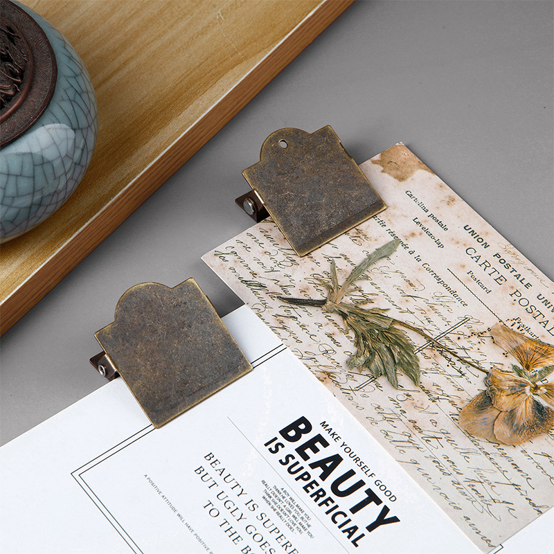 Κρατήρας ημερολογίου - τετράγωνος κλιπ αποθήκευσης για αποδείξεις και σημειώσεις - Fang jiaheng - σιδερένιος