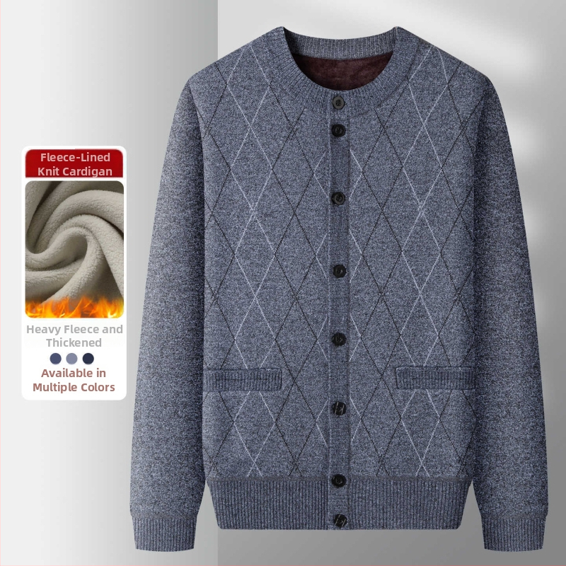 Kootud välisjope talveks, fleece vooder, ümmargune kaelus, vaba lõige, patch taskud