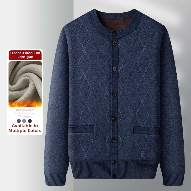 Kootud välisjope talveks, fleece vooder, ümmargune kaelus, vaba lõige, patch taskud