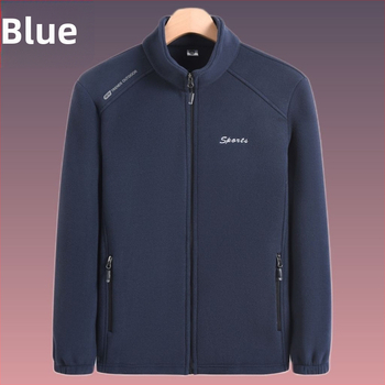 Vyr. fliso džakė su užtrauktuku ir stovinčiu kaklu, rudens–žiema, storesnis poliesterio flisas (100% poliesteris)