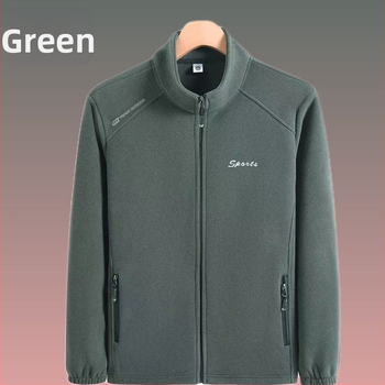 Vyr. fliso džakė su užtrauktuku ir stovinčiu kaklu, rudens–žiema, storesnis poliesterio flisas (100% poliesteris)