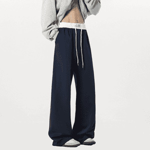 Margiela hlače od pamuka – ravni kroj, srednji pojas, zatvarač, svakodnevne hlače