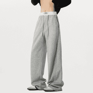 Margiela hlače od pamuka – ravni kroj, srednji pojas, zatvarač, svakodnevne hlače